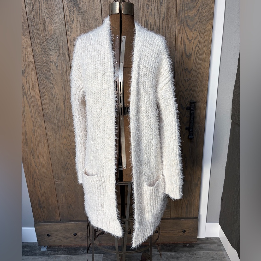Cyrus Cream Open-Front Cardigan